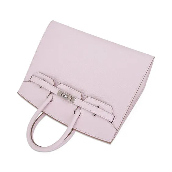 Birkin 25 Bag Sellier Mauve Pale Epsom Leather with Palladium Hardware