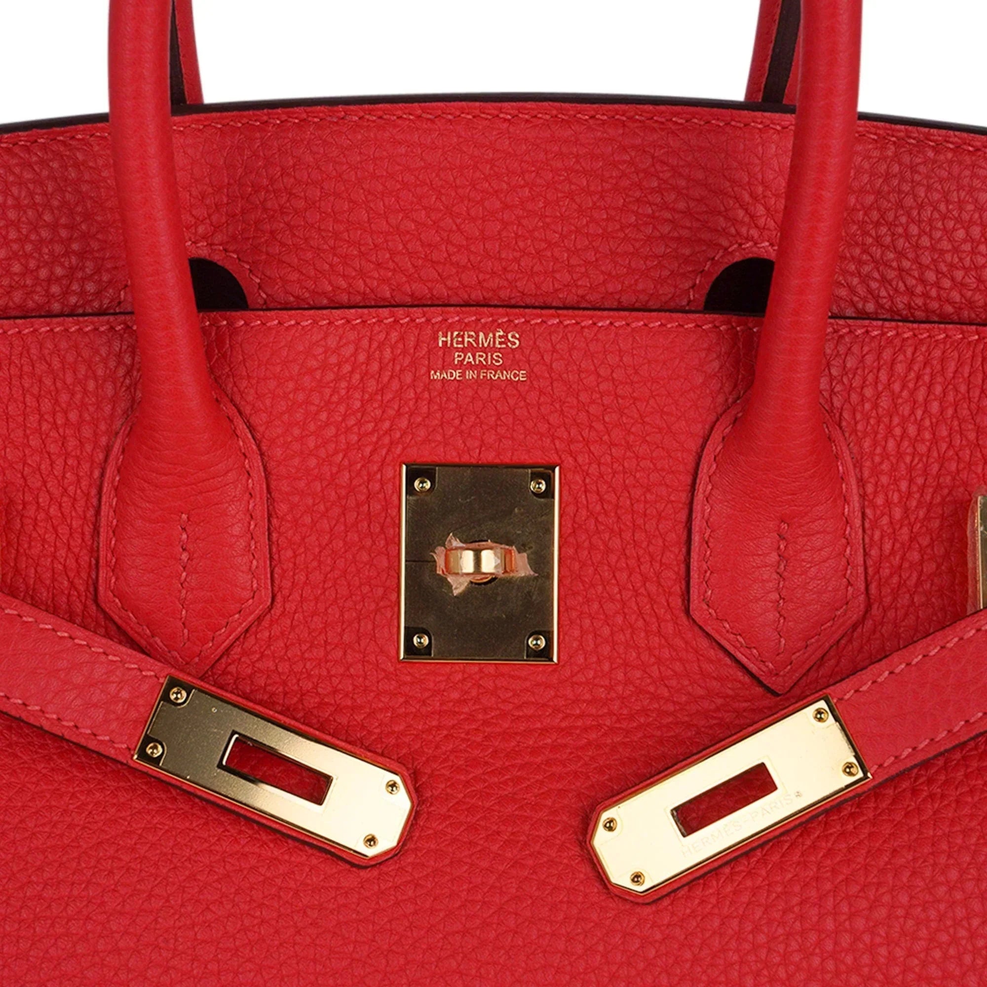 Birkin 30 Capucine Bag Togo Leather Gold Hardware