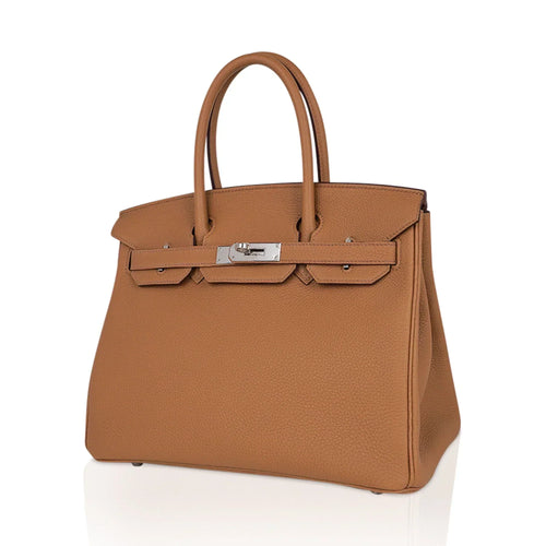 Birkin 30 Bag Biscuit Togo Leather with Palladium Hardware